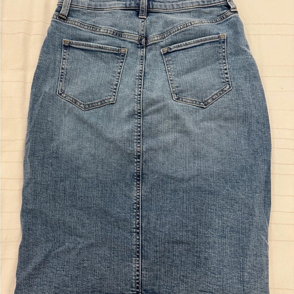 Banana Republic Denim Blue Skirt - Picture 2 of 3